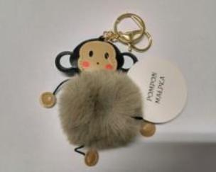 Opakowanie Brelok - Pompon małpka (brązowy)