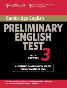 Opakowanie Cambridge Preliminary English Test 3 Student's Book with Answers