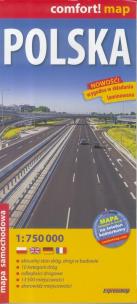 Okładka książki Comfort! map Polska 1:750 000 mapa wyd.2018