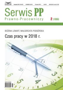 Okładka książki Czas Pracy w 2018 r.