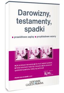 Okładka książki Darowizny, testamenty, spadki