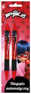 Opakowanie Długopis automatyczny 2szt Miraculum Biedronka i czarny kot