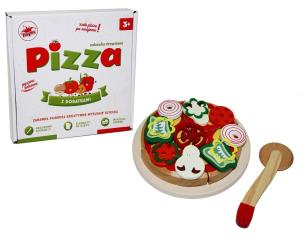 Opakowanie Drewniana pizza na rzepy