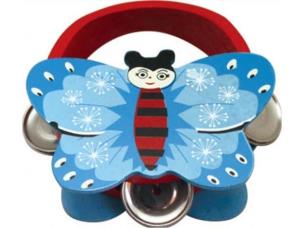 Opakowanie Drewniane tamburyno Motyl