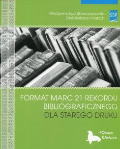 Okładka książki Format MARC 21 rekordu bibliograficznego dla starego druku
