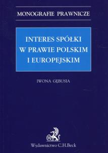 Okładka książki Interes spółki w prawie polskim i europejskim