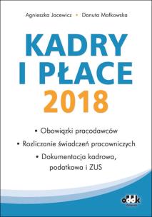 Okładka książki Kadry i płace 2018