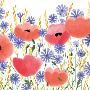 Okładka książki Karnet B6 Kwiaty maki