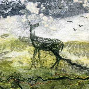 Opakowanie Karnet kwadrat z kopertą Deer