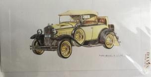 Okładka książki Karnet żółty samochód 10x21 + koperta