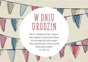 Opakowanie Kartka Urodziny 6 - Niech ci błogosławi Pan