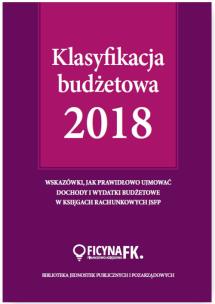 Okładka książki Klasyfikacja budżetowa 2018