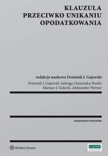 Okładka książki Klauzula przeciwko unikaniu opodatkowania