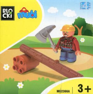 Opakowanie Klocki BLOCKI MUBI Figurka Drwal