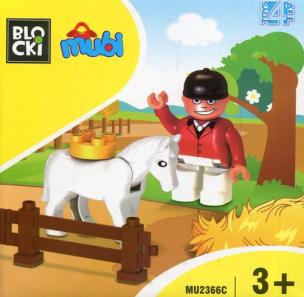 Opakowanie Klocki BLOCKI MUBI Figurka Jeździec
