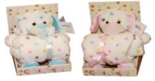 Opakowanie Kolekcja kropeczka piesek z kocykiem, 2 kolory