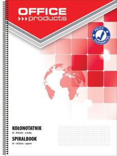 Opakowanie Kołonotatnik A4 w kratkę 80 kartek