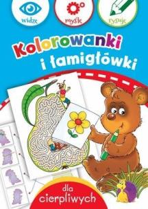 Okładka książki Kolorowanki i łamigłówki dla cierpliwych