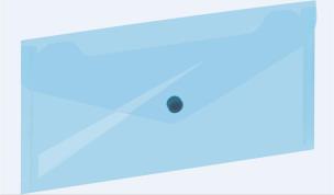 Opakowanie Koperta na zatrzask 225x124mm niebieska GRAND