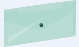 Opakowanie Koperta na zatrzask 225x124mm zielona GRAND