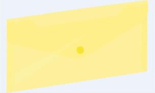 Opakowanie Koperta na zatrzask 225x124mm żółta GRAND