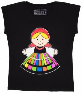 Opakowanie Koszulka damska S łowiczanka czarna FOLKSTAR