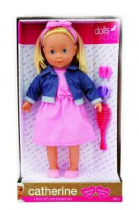 Opakowanie Lalka 41 cm Catherine jasne włosy, kurtka jeans