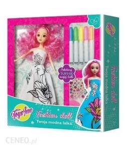 Opakowanie Lalka do kolorowania Różowe Włosy