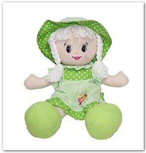 Opakowanie Lalka miękka 40 cm motylek zielona