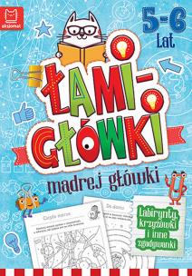 Okładka książki Łamigłówki mądrej główki 5-6 lat