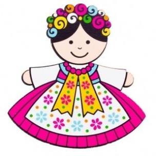 Opakowanie Magnes drewniany - Górnoślązaczka FOLKSTAR