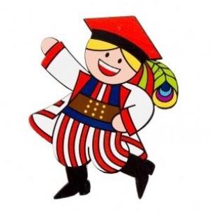 Opakowanie Magnes drewniany - Krakowiak FOLKSTAR