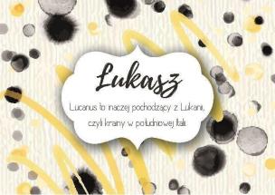 Opakowanie Magnes Imiona - Łukasz