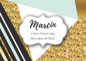 Opakowanie Magnes Imiona - Marcin