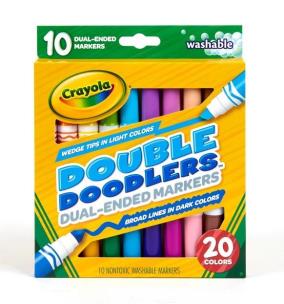 Markery dwustronne 10 kolorów CRAYOLA. Wydawca: Crayola. Multiszop.pl Opakowanie Markery dwustronne 10 kolorów CRAYOLA