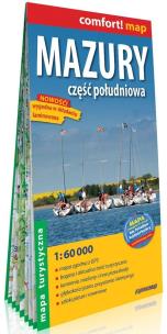 Opakowanie Mazury część południowa  laminowana mapa turystyczna 1:60 000