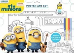 Opakowanie Minionki. Zestaw plakatów do kolorowania