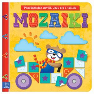 Mozaiki. Myślę, bawię się i naklejam. Autor: Opracowanie zbiorowe. Multiszop.pl Okładka książki Mozaiki. Myślę, bawię się i naklejam