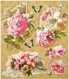 Opakowanie Naklejki 3D kwiaty