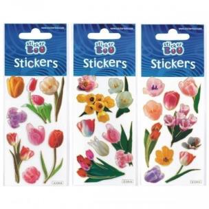 Opakowanie Naklejki Sticker BOO silver tulipan