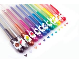 Opakowanie Owocami Pachnące Brokatowe Długopisy Żelowe 12 kolorów