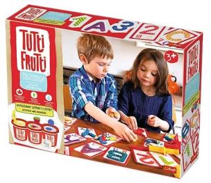 Opakowanie Pachnąca Ciastolina - wyklejamy litery i cyfry