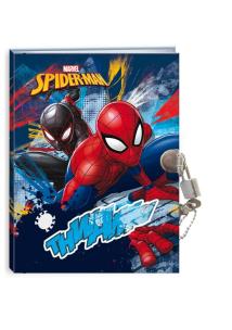 Okładka książki Pamiętnik z kłódką Spider-Man