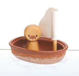 Opakowanie Pastelowa żaglówka z lwem morskim