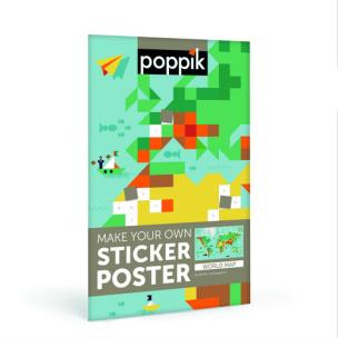 Opakowanie Pikselowe wyklejanki Mapa świata