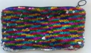 Opakowanie Piórnik cekinowy multicolor dwustronny