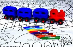 Opakowanie Pociąg z kolejką i matą