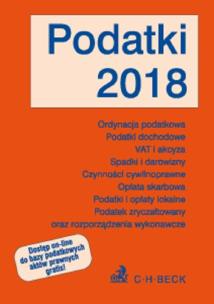 Okładka książki Podatki 2018
