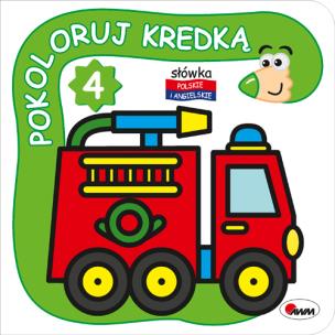 Okładka książki Pokoloruj kredką 4