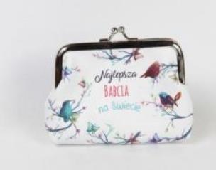 Opakowanie Portmonetka na monety - Najlepsza babcia...(biała)